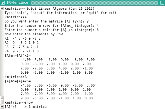 enter a matrix