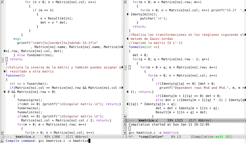 Emacs is a great IDE
